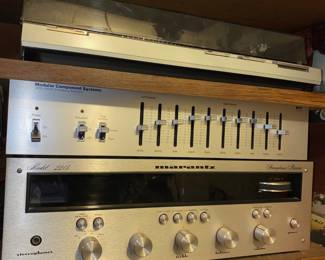 Modular Component Systems Belt Driven Automatic Turntable - 6205, Modular Component Systems Stereo Frequency Equalizer - &nbsp;3030 , Marantz Stereo Receiver - &nbsp;2215