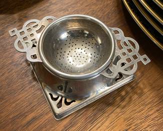 Nickle-Plated Tea Strainer