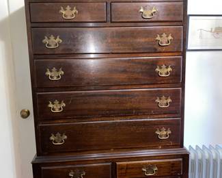  Queen Anne Chippendale Highboy Dresser
