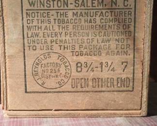 Brown's Mule Plug Wood Box 