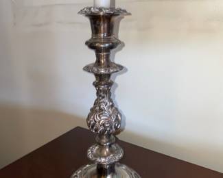 Silver Tone Candle Stick Holder