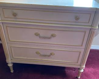 Thomasville 3 Drawer White Dresser