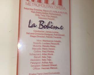 3 Metropolitan Opera Posters 1970s Opera Memorabilia