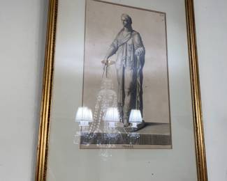 Framed Print of Statue of Urania