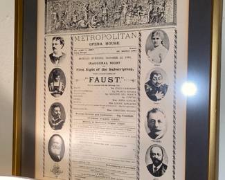 1900's Poster Of Metropolitan Opera House - Faust