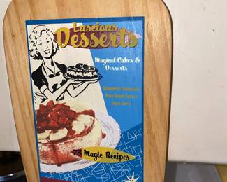 Decorative Cutting Board - Magic Recipes Luscious Desserts