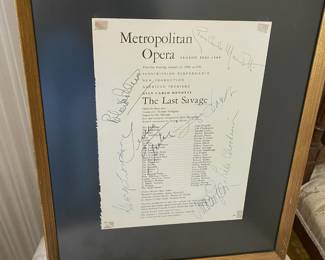 Signed Program - Season 1963 -1964 Metropolitan Opera