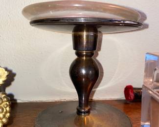 Silver Tone Candle Stand