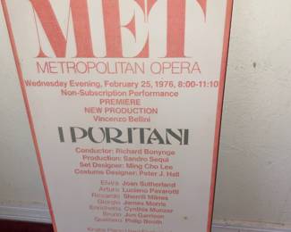 3 Metropolitan Opera Posters 1970s Opera Memorabilia