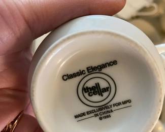 Classic Elegance The Cellar China Set