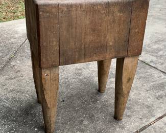 Beautiful & perfect size Antique Butcher Block
