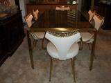 Glasstop Dining Room Table W/ 6 Chairs...Virtue Brothers of California "1969"