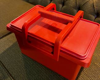 Vintage Tupperware carry all container- $15