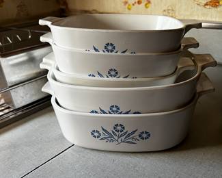 Vintage Blue Cornflower Corning Ware- $15- $25 each