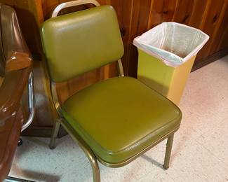 Vinyl and aluminum chairs,$15 each