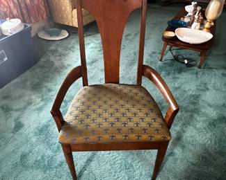Vintage Lenoir chair company dining chairs set of six $1800. Available now, pick up only.
Set of six. 1 armed, 5 armless