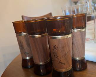 Vintage Siesta wear glasses - set of 6$20