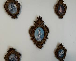 Ornate frames, $30 set of 5. $7 each 