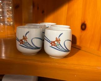 Japanese sake cups, set of 5- $120 
