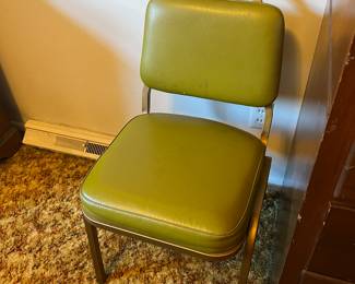 Vinyl and aluminum chair - $15