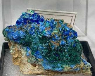 Cyanotrichite - Grandview Mine, Last Chance Mesa Grand Canyon, AZ.