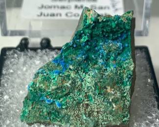 Carbonate Cyanotrichite, Serpierite - Jomac Mine Utah