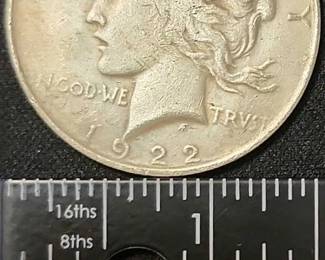 FTH406 - 1922 US Peace Silver Dollar