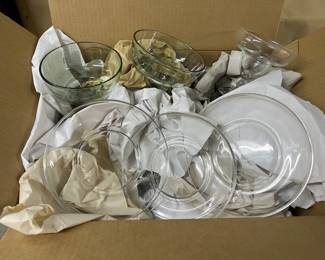 FTH187 Margarita Glasses & Glass Dessert Plates