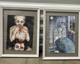 FTH245- (2) Framed Watercolor Paintings