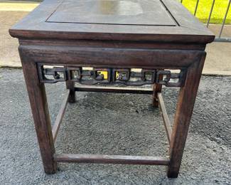 FTH371- Ornate Wooden Side Table