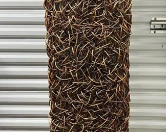 FTH455- Woven Natural Fibre Floor Lamp