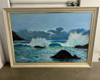 FTH008- Large Ornate Framed Painting 