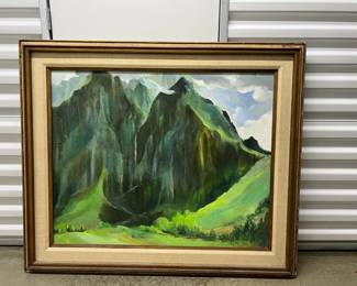 FTH129- Nuuanu Mountains, Oahu Painting On Canvas