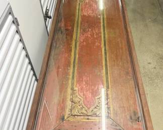 FTH114- Beautiful Balinese Glass Top Coffee Table