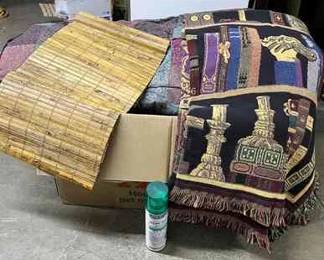 FTH492 Full/Queen Sized Comforter, Blanket & Bamboo Table Runner