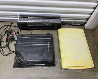 FTH240 Sony Boombox, Ion IProfile Turn Table & Umax Scanner