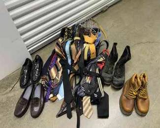 FTH509 - Mens Shoes, Belts & Vintage Neck Ties 