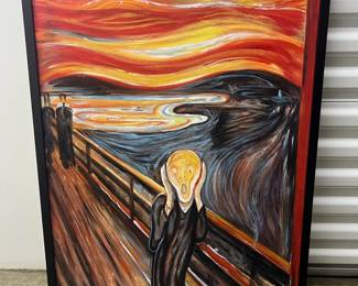 FTH142- Edvard Munch The Scream Framed Canvas Art 
