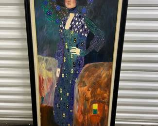 FTH323- Large Painting On Canvas Of Emilie Floge 