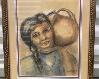 FTH237- Original Painting Of A Women