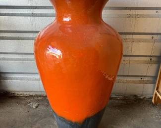FTH383- Large Burnt Orange Planter Vase 