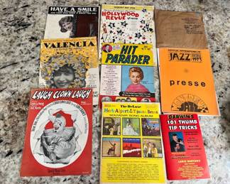 FTH531- Vintage Song Sheets, Vinyl Record And More