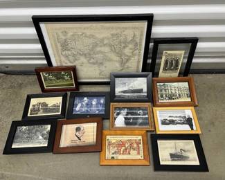 FTH256- Assorted Framed Vintage Pictures 