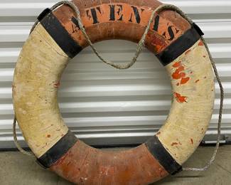 FTH463 Vintage Ship's Life Preserver