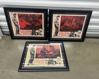 FTH215- (3) Framed Vintage Posters Of The 60's Movie Stump Run