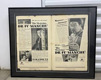 FTH188- Vintage Movie Poster The Mysterious Dr Fu Manchu