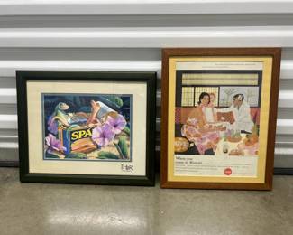 FTH213- Framed Vintage Hawaiian Coca-Cola Poster & Artwork