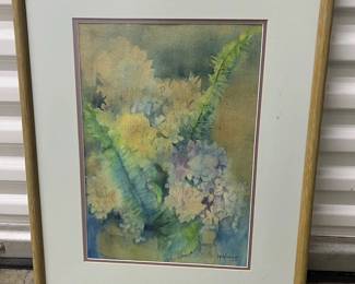 FTH199- Original Watercolor Painting By Ingrid Clairmont 