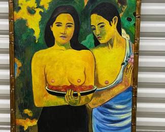 FTH319- Beautiful Painting Titled Two Tahitian Women