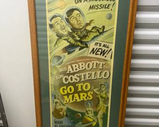 FTH144- 1950 Classic Abbot & Costello Go To Mars Movie Poster